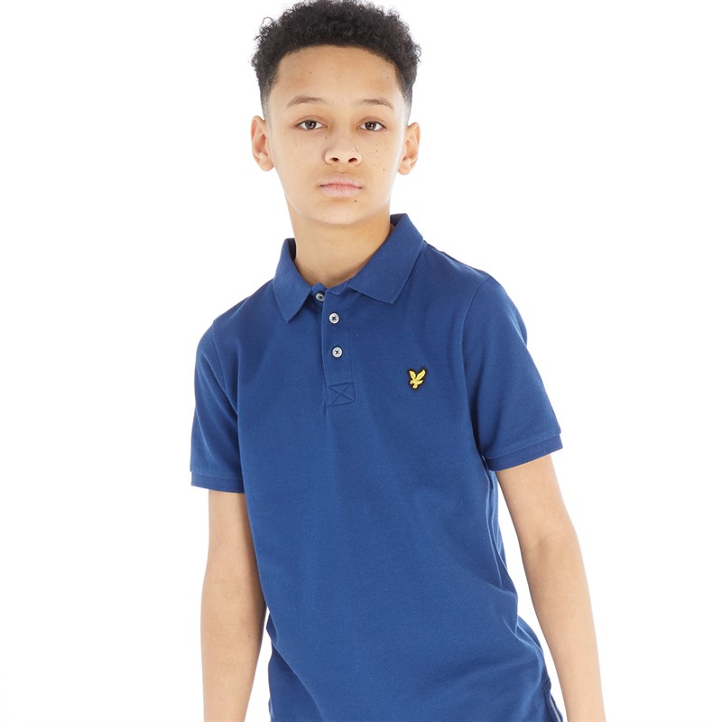 Buy Lyle And Scott Boys Polo Estate Blue