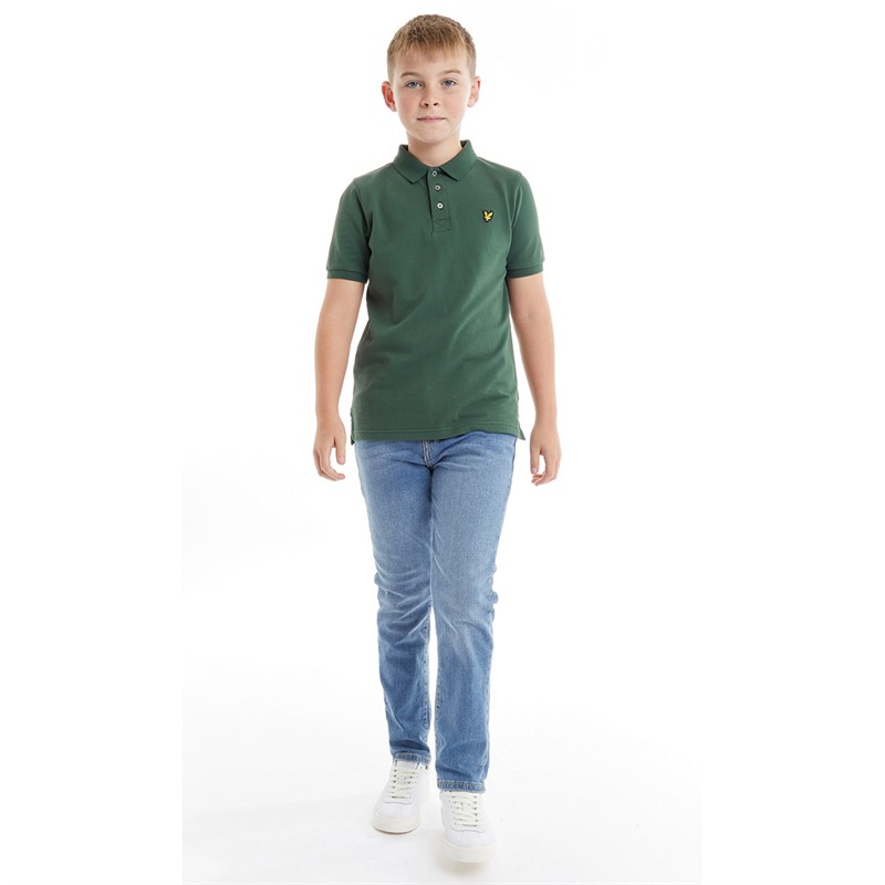 Lyle And Scott Boys Polo Jungle Green