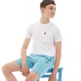 Lyle And Scott Boys Pocket T-Shirt Ande Classic Sweat Shorts Bright White/Blue Mist