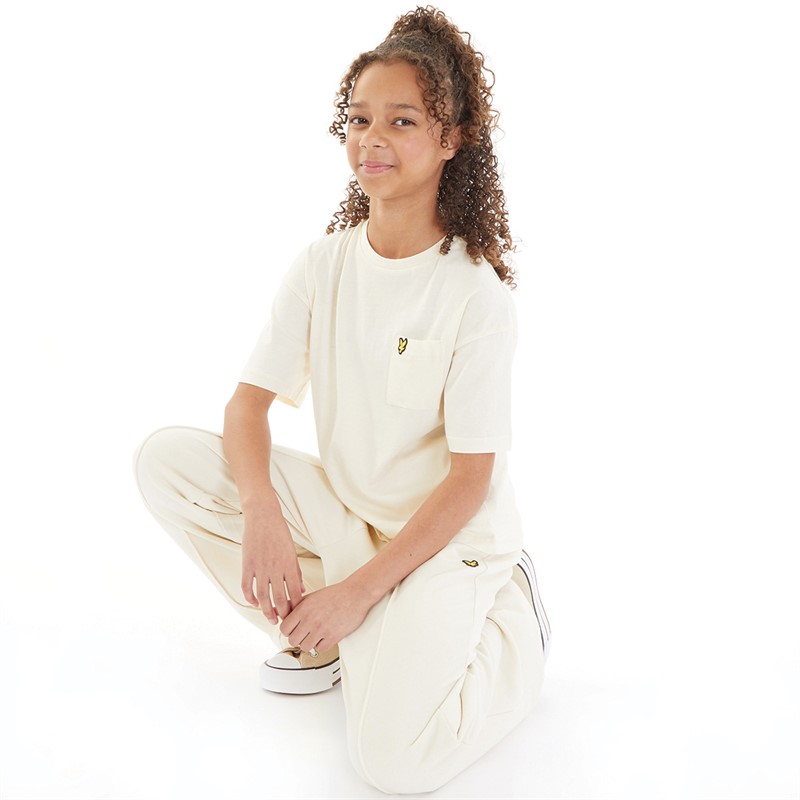 Lyle And Scott Girls Pocket T-Shirt Turtle Dove