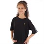 Lyle And Scott Girls Tape Shoulder Boxy T-Shirt Black