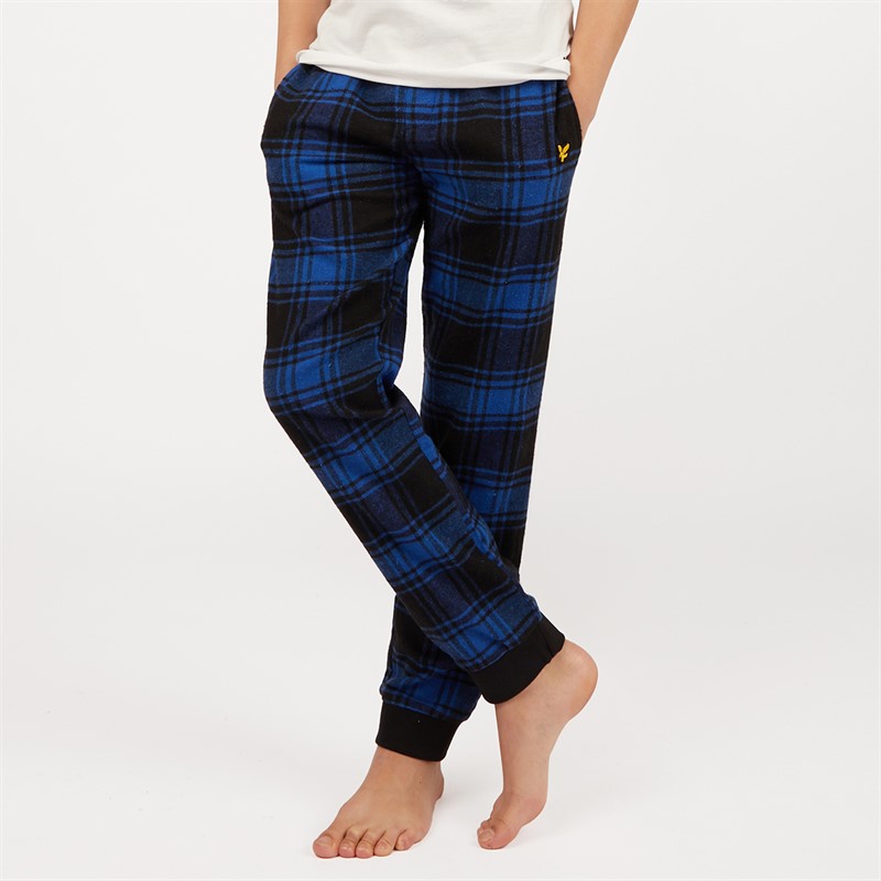 Lyle And Scott Boys Flannel Trousers Black Check