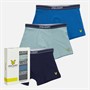 Lyle And Scott Drengene 3-pak Boxers Turmalin/Stjernesafir/Peacoat