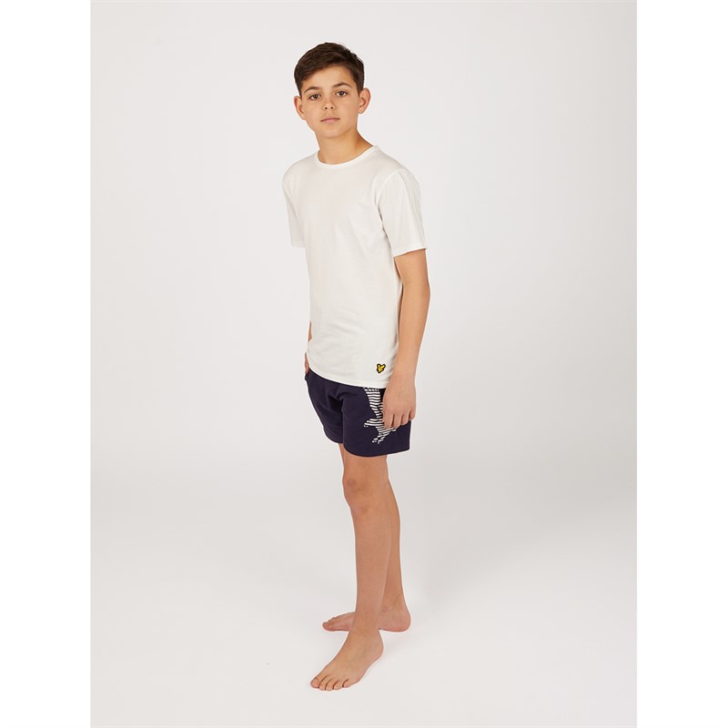 Lyle And Scott Pyjama en jersey Garçon Blanc brillant/Bleu marine