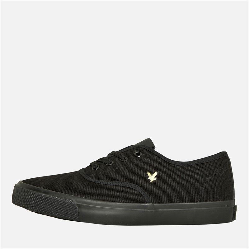 Lyle And Scott Mens Wick Canvas Trainers Black