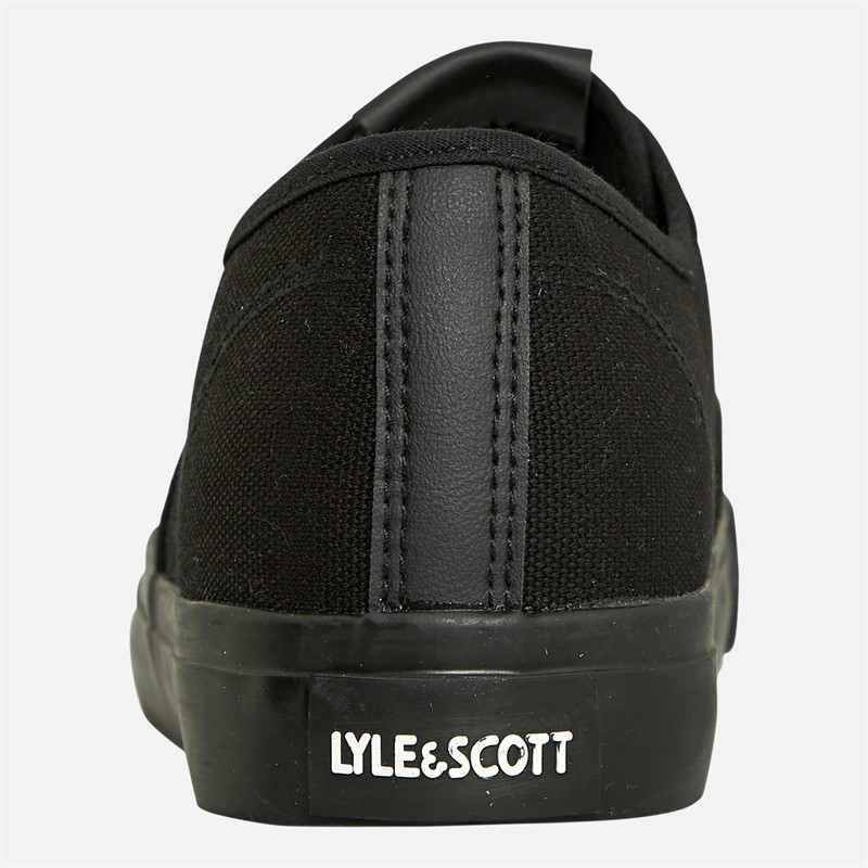 Lyle And Scott Mens Wick Canvas Trainers Black