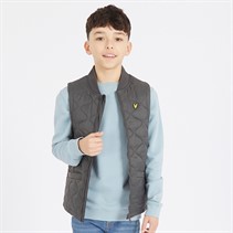 Lyle And Scott Gilet matelassé Garçon W635 Gris anthracite