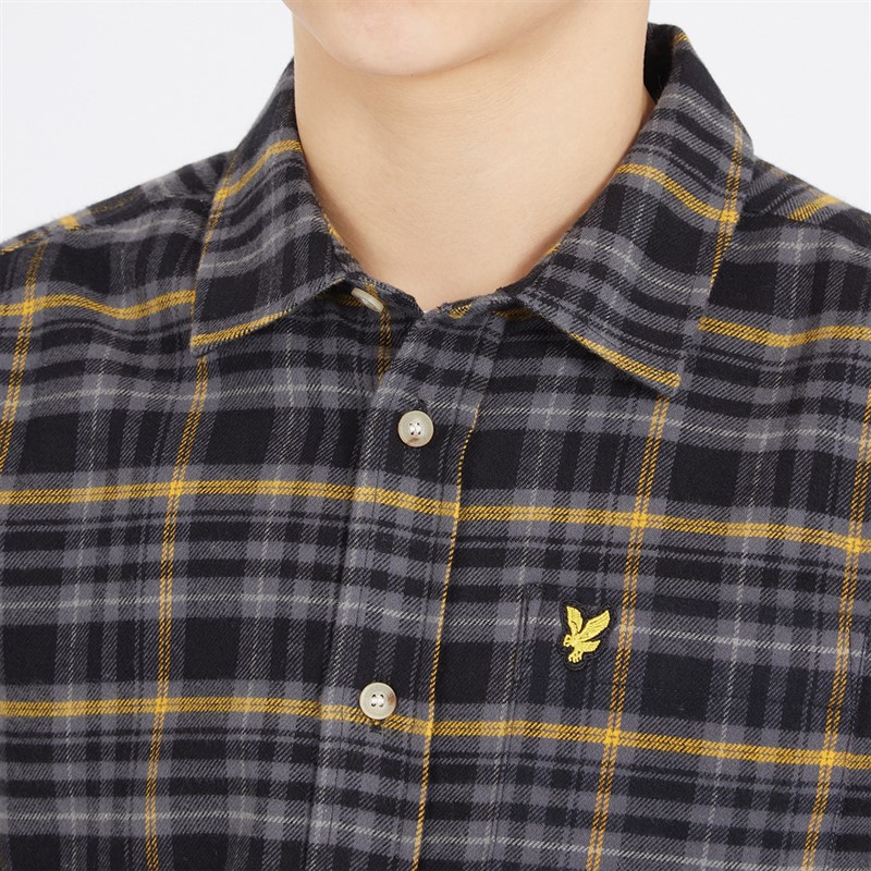 Lyle & Scott Tartan Heritage – T-shirt Uomo In Cotone, Girocollo, Manica Corta, Vestibilità Regolare, Stampa Tartan