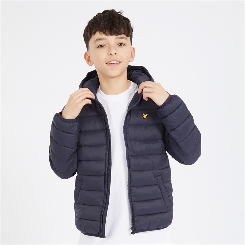 Lyle And Scott Boys Sports Wadded Pac A Mac Z271 Dark Navy - Size 15/16Y