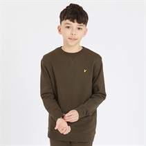 Lyle And Scott Boys Crew Neck Sweatshirt W485 Olive