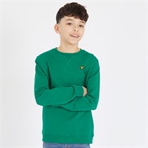 Lyle And Scott Boys Crew Neck Sweatshirt X154 Court Green