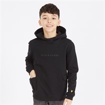 Lyle And Scott Boys Cargo Pocket Hoodie Z865 Jet Black