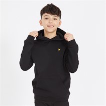 Lyle And Scott Boys Brush Back Pullover Hoodie Z865 Jet Black