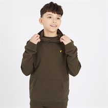 Lyle And Scott Boys Pullover Hoodie W485 Olive