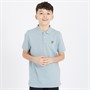 Lyle And Scott Boys Plain Polo Shirt A19 Slate Blue