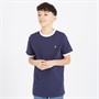 Lyle And Scott Boys Ringer T-Shirt Z629 Navy/White
