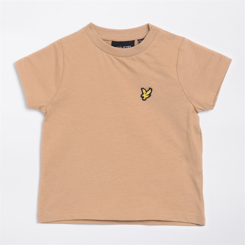 Lyle And Scott Boys Plain T-Shirt W122 Sand Storm