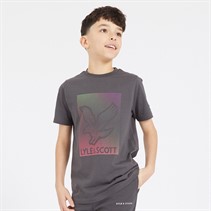 Lyle And Scott T-shirt Jongens met stippen en adelaar W635 Gunmetal