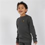 Lyle And Scott Boys Fly Fleece Crew Neck Sweatshirt X129 Graphite