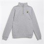 Lyle And Scott Drenge 1/4 lynlås Trøje D24 Lysegrå Melange