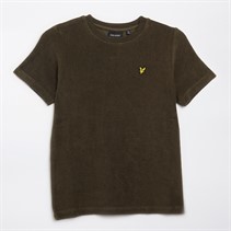 Lyle And Scott Drengenes håndklæde T-shirt W485 Oliven