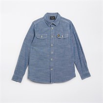 Lyle And Scott Drengenes Chambray Skjorte J58 Lyseblå Chambray