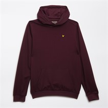 Lyle And Scott Boys Fly Fleece Hoodie Z562 Burgundy