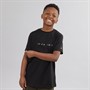 Lyle And Scott Boys Multi Colour Embroidery T-Shirt Z865 Jet Black