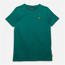 Lyle And Scott Boys Printed T-Shirt X310 Deep Emerald