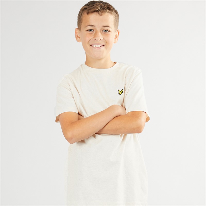 Lyle And Scott Junge Heather T Shirt X834 Natural Marl