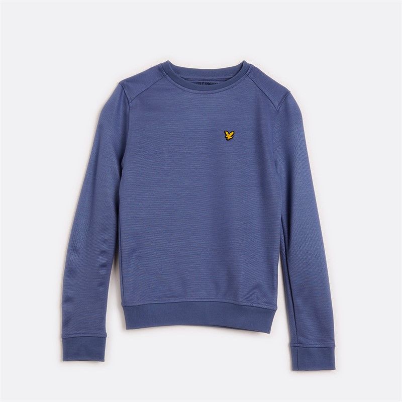 Lyle And Scott Junge Fly Fleece Rundhals Sweatshirt A10 Storm Blau