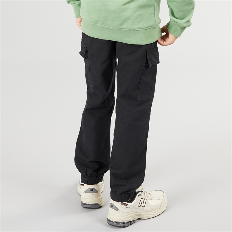 Lyle And Scott Drenge Ripstop Cargo Bukser med Elastik Z865 Jet Sort