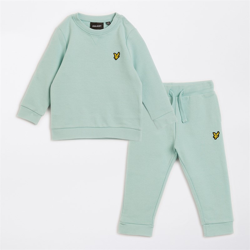 Lyle And Scott Jongens Ronde Hals Sweater En Joggingbroek Set X580 Future Blue