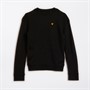 Lyle And Scott Junge Fly Fleece Rundhals Sweatshirt Z865 Jet Schwarz