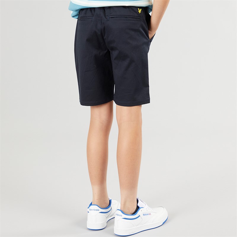 Lyle And Scott Boys Chino Shorts Z271 Dark Navy