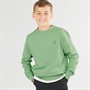 Lyle And Scott Boys Crew Neck Sweatshirt X576 Smoke Green