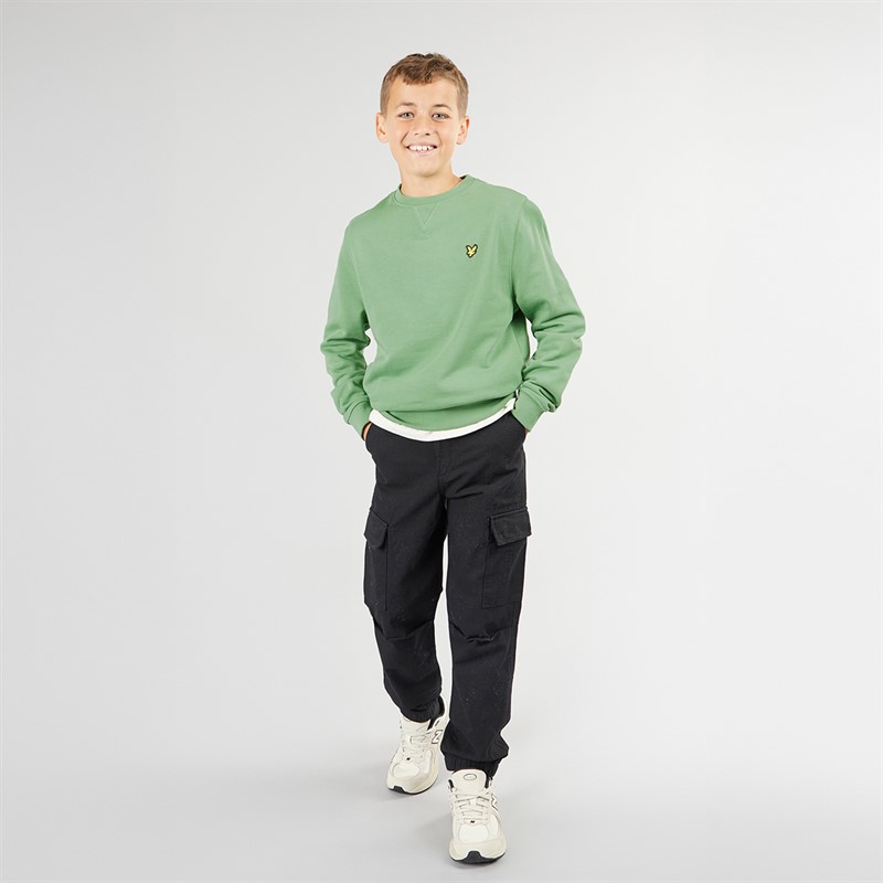 Lyle And Scott Boys Crew Neck Sweatshirt X576 Smoke Green