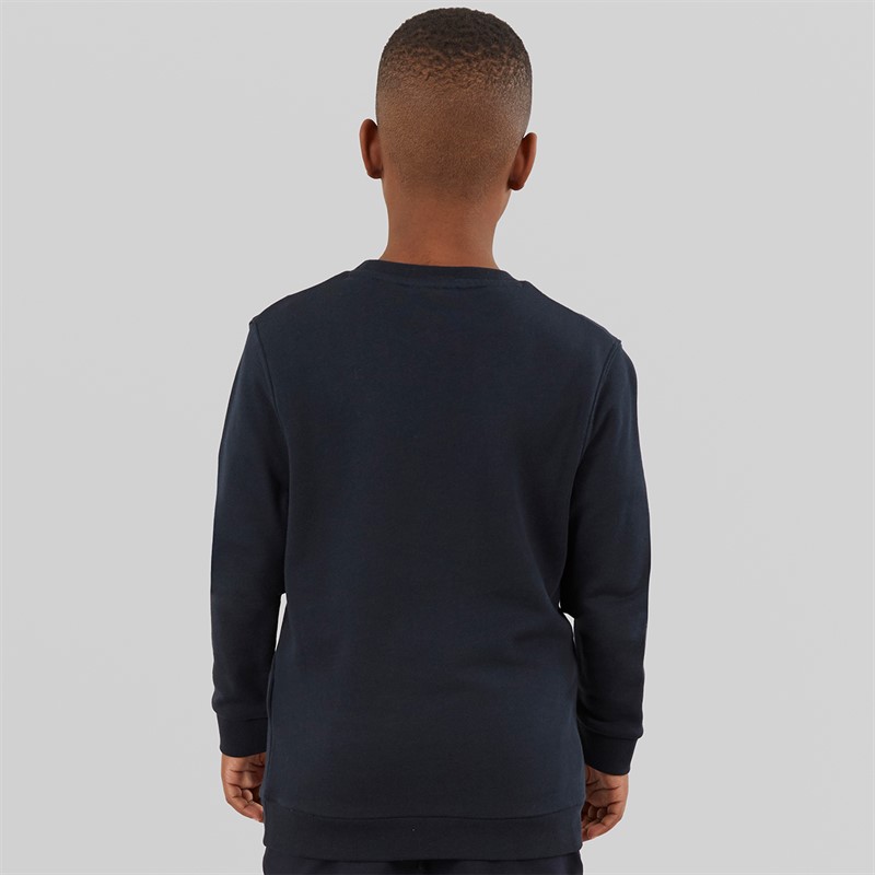 Lyle And Scott Boys Script Crew Neck Sweatshirt Z271 Dark Navy