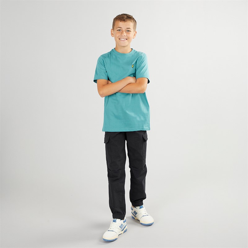 Lyle And Scott Boys Plain T-Shirt X579 Blue Storm