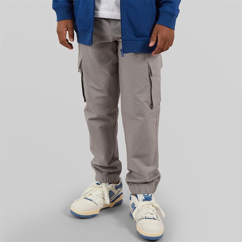 Lyle And Scott Boys Ripstop Cuffed Cargo Trousers X852 Sharkskin