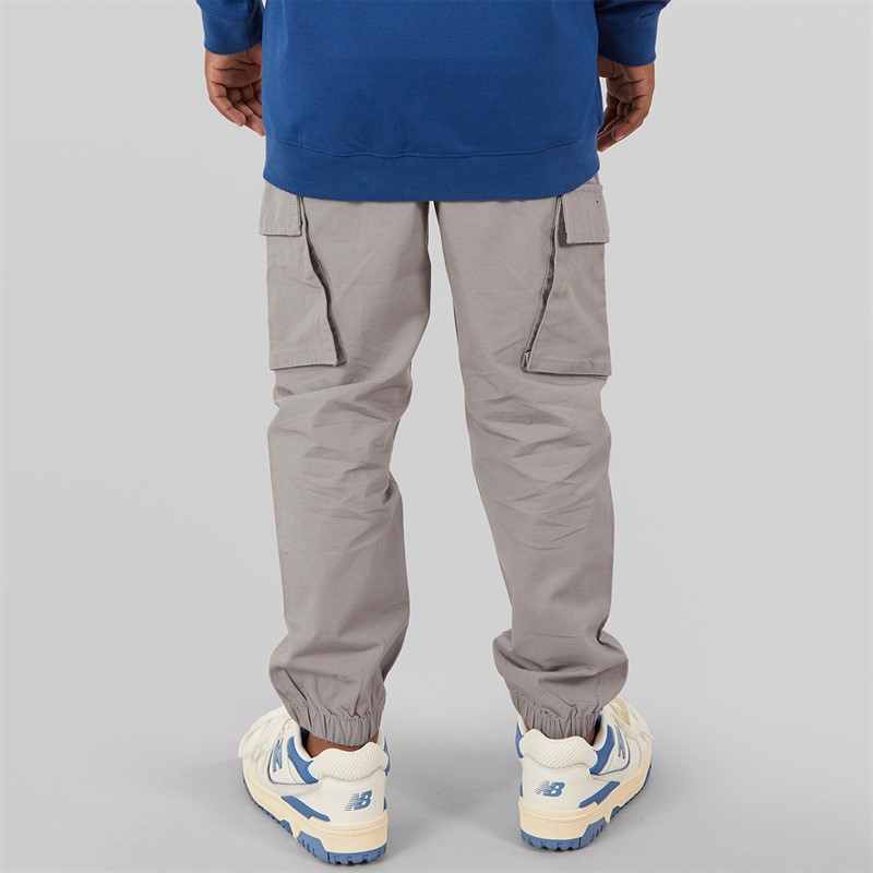 Lyle And Scott Boys Ripstop Cuffed Cargo Trousers X852 Sharkskin