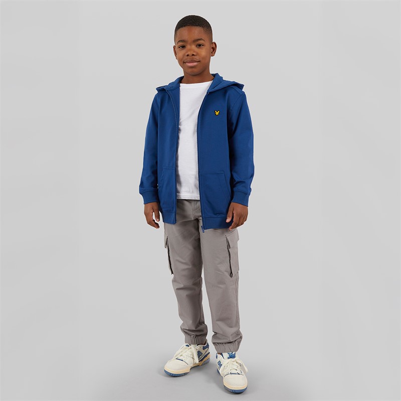 Lyle And Scott Boys Ripstop Cuffed Cargo Trousers X852 Sharkskin