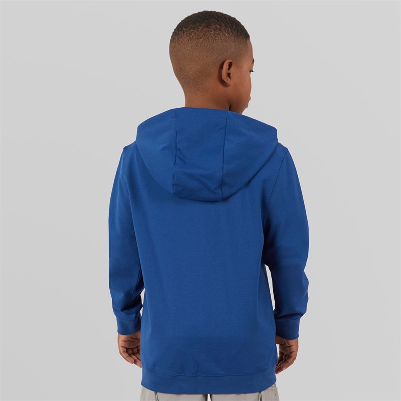Lyle And Scott Boys Fly Fleece Zip Through Hoodie X856 Navy Peony