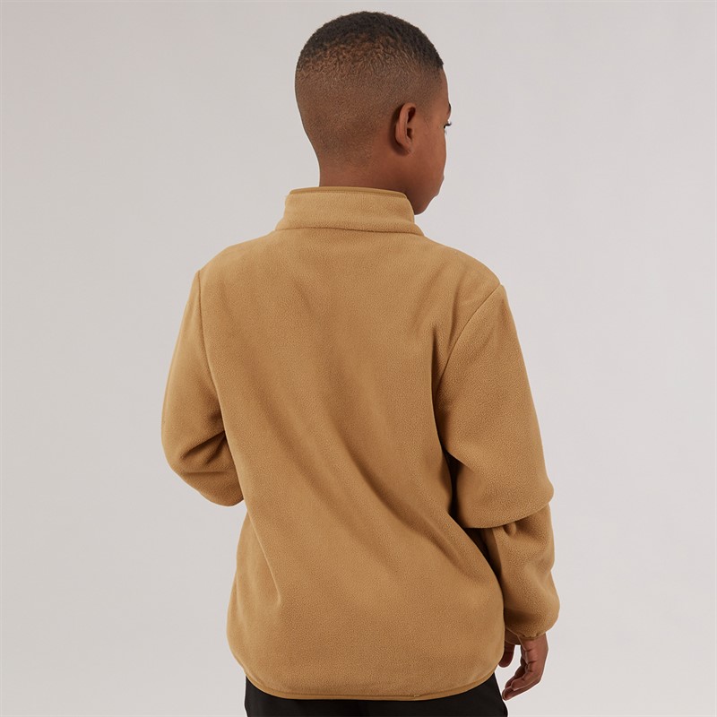 Lyle And Scott Boys Nylon Trim Polar Fleece X851 Tigers Eye