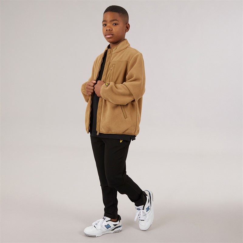 Lyle And Scott Boys Nylon Trim Polar Fleece X851 Tigers Eye