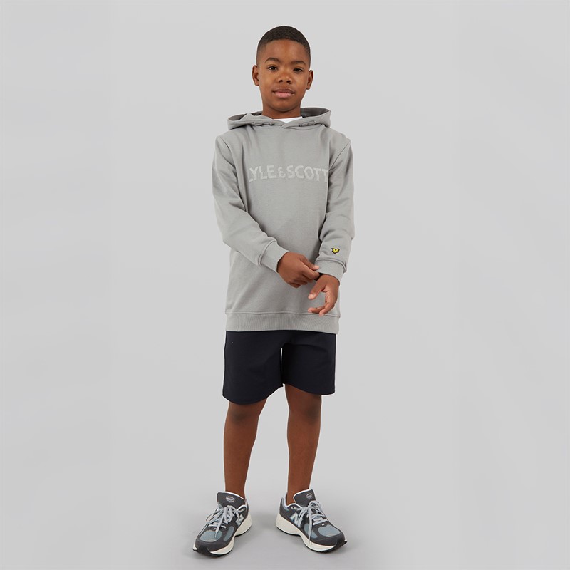 Lyle And Scott Boys Multi Coloured Print Hoodie X852 Sharkskin
