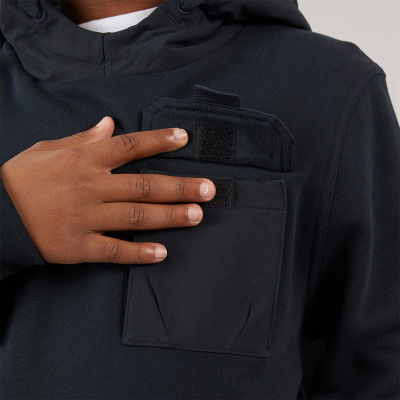 Lyle And Scott Boys Ripstop Pocket Hoodie Z271 Dark Navy