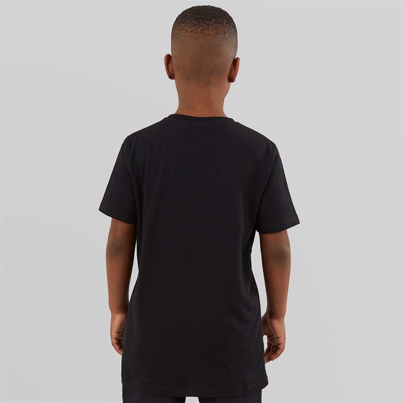 Lyle And Scott Boys Land Scott L&S Monogram T-Shirt Z865 Jet Black