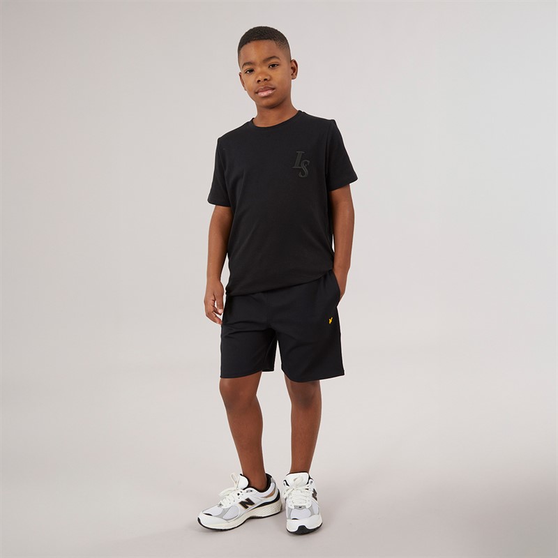 Lyle And Scott Boys Fly Fleece Shorts Z865 Jet Black