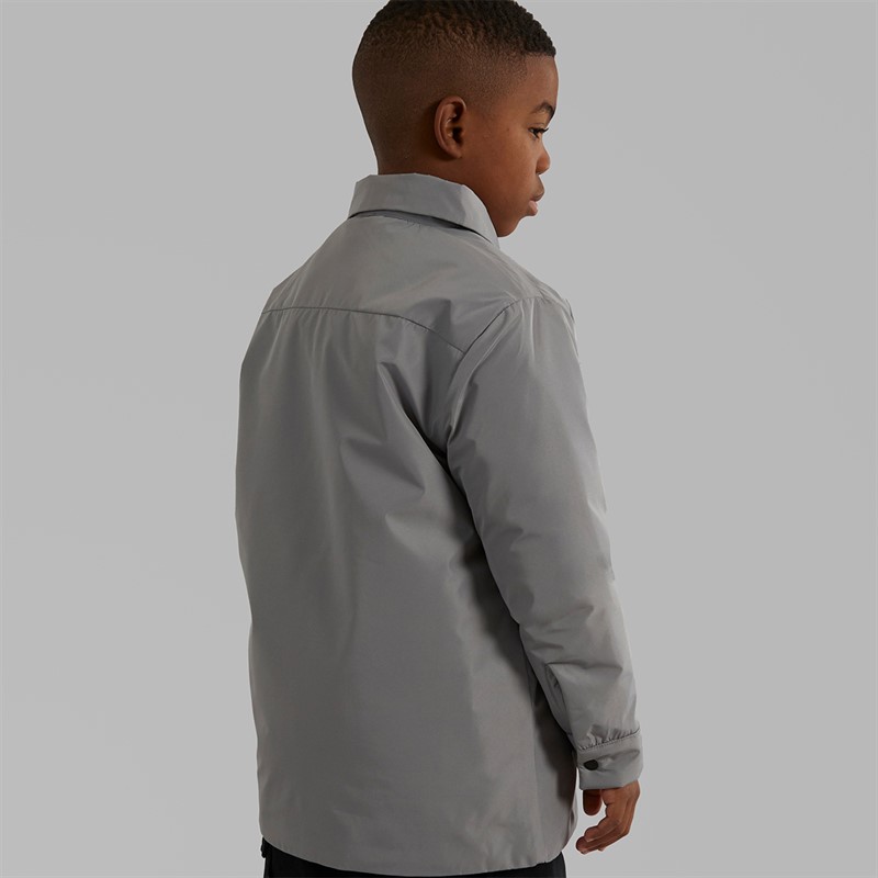 Lyle And Scott Boys Padded Nylon Overshirt X852 Sharkskin